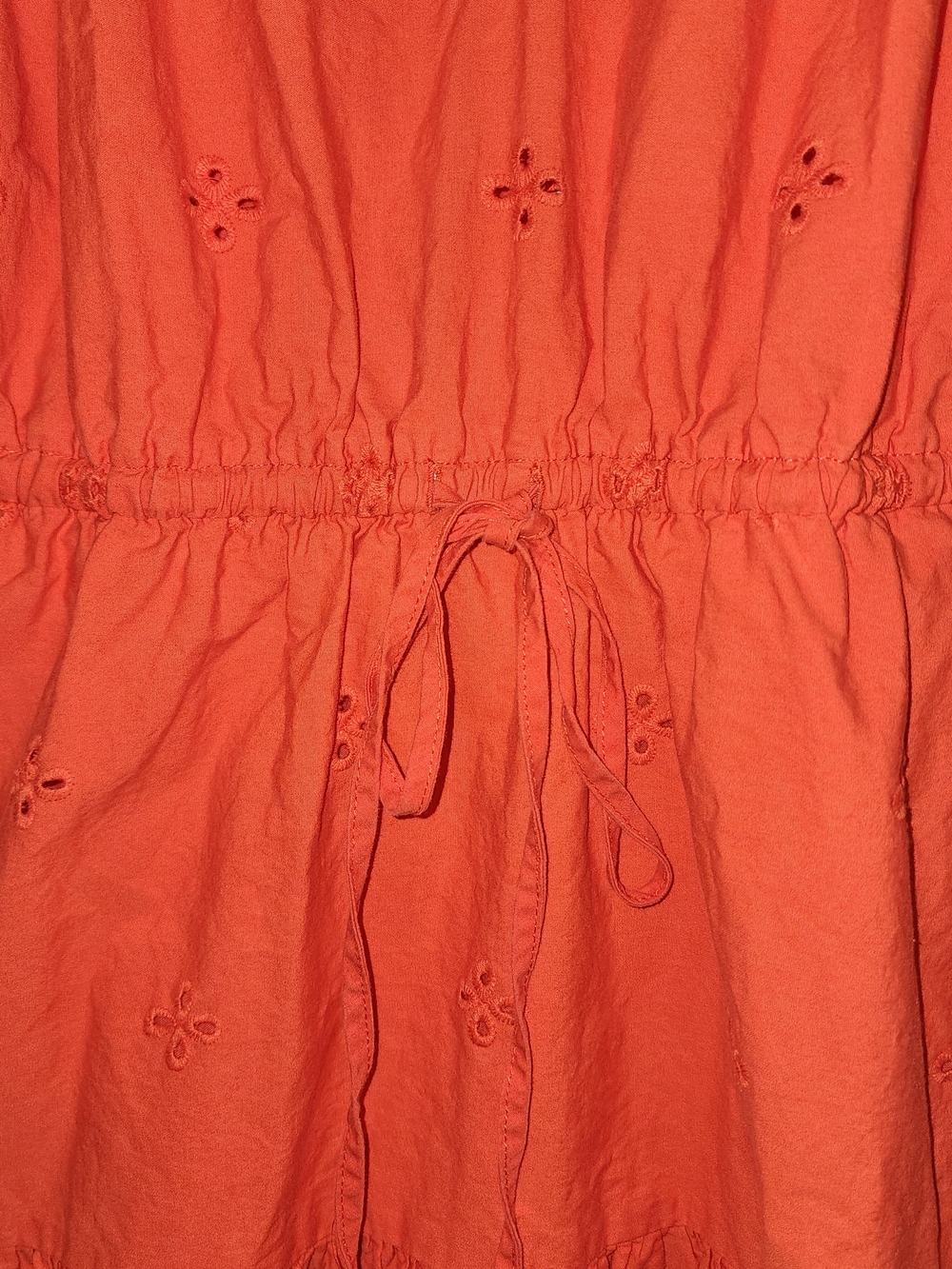 Free Assembly Women's Bright Orange Dress - Size M 8-10 Boho Festival - Picture 3 of 8